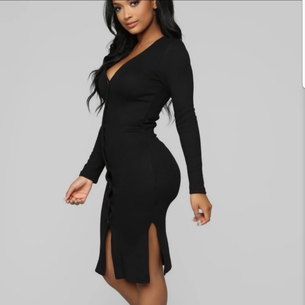 Sweater Dress- Black